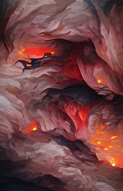 art color of dark cave background