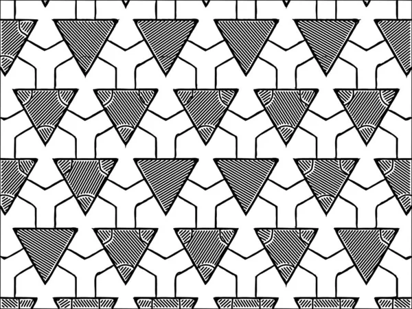 抽象的な幾何学的形状のシームレスなパターン — ストック写真
