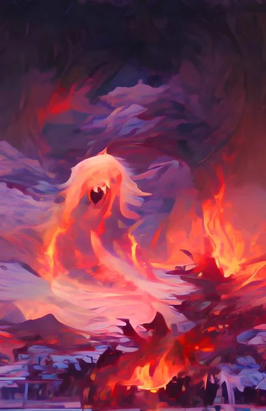 art color of monster fire