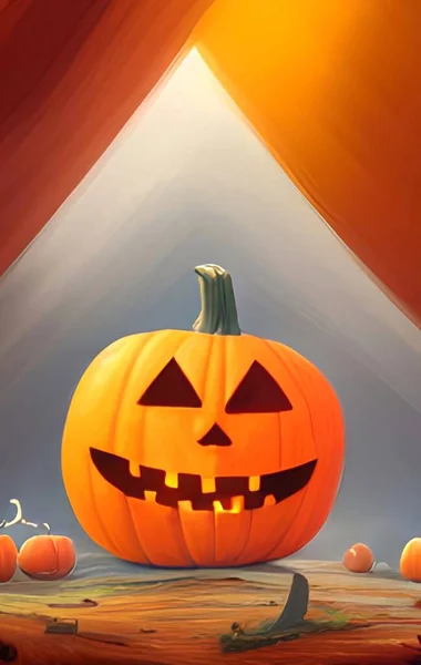 Halloween Dýně Dýně Dřevěném Pozadí — Stock fotografie