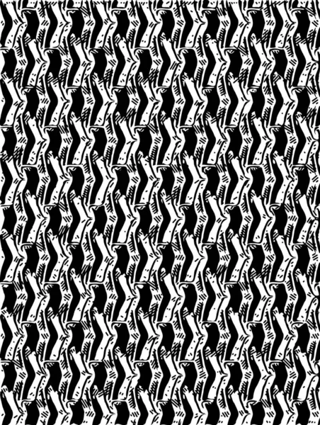 Design Nahtlosen Monochromen Zickzack Muster Abstrakter Hintergrund — Stockfoto