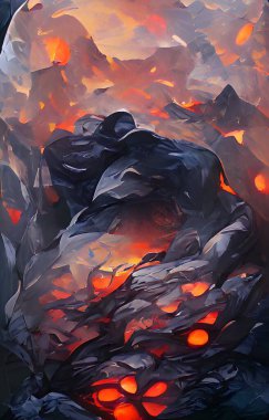art color of magma pattern background