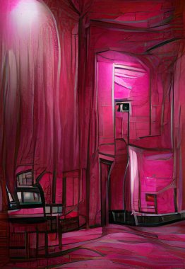 Modern bir binanın içinde.