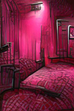 Modern bir evin içinde.