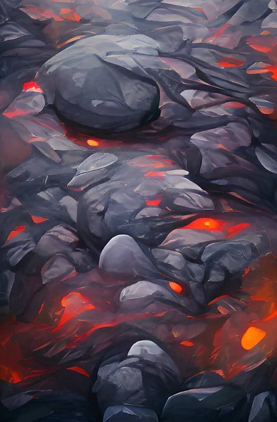 Art Color Magma Pattern Background — 图库照片