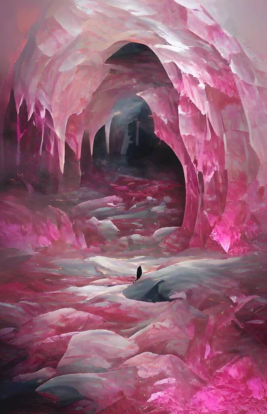 Цвет Фона Розовой Пещеры — стоковое фото