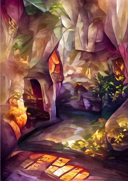 Art Color Home Cave — 스톡 사진