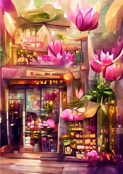 Art Color Flower Shop — Stockfoto