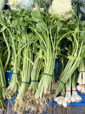 Markette taze sebzeler