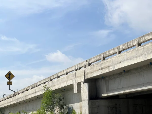 Close Overpass Concrete Road Country Thailand — Stockfoto