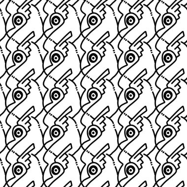 Canavar çizgi filminin kusursuz deseni