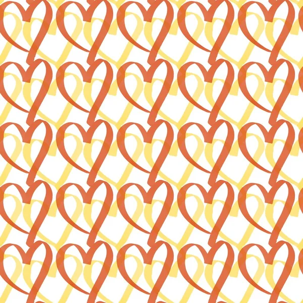 Seamless Pattern Hearts Shape Background — Photo