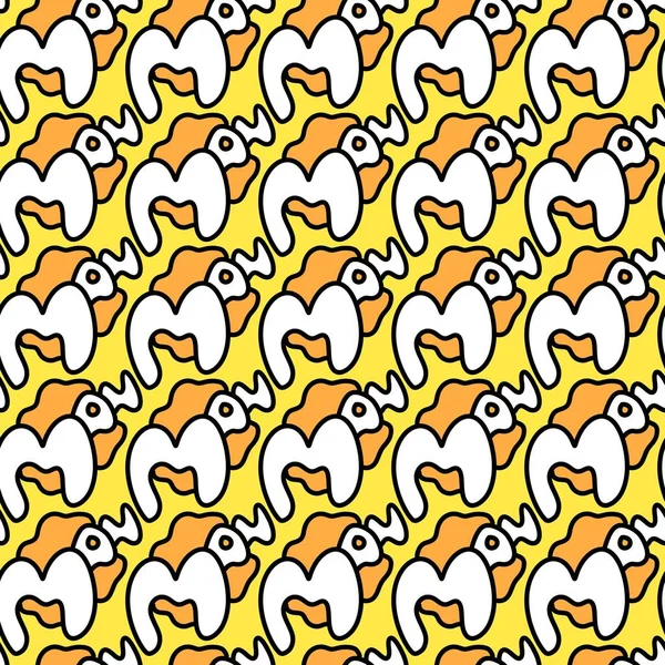 Seamless Pattern Text Man Cartoon — Zdjęcie stockowe