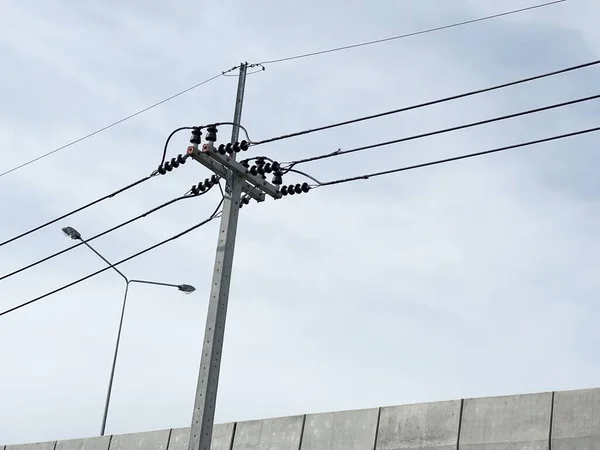 Zblízka Pylon Zemi Thajsko — Stock fotografie