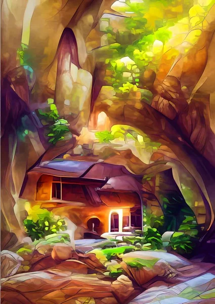 Art Color Home Cave — 스톡 사진