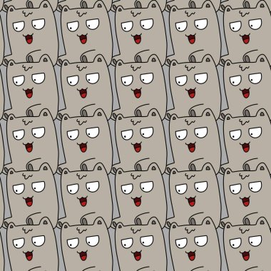 Sevimli canavar çizgi filminin kusursuz deseni