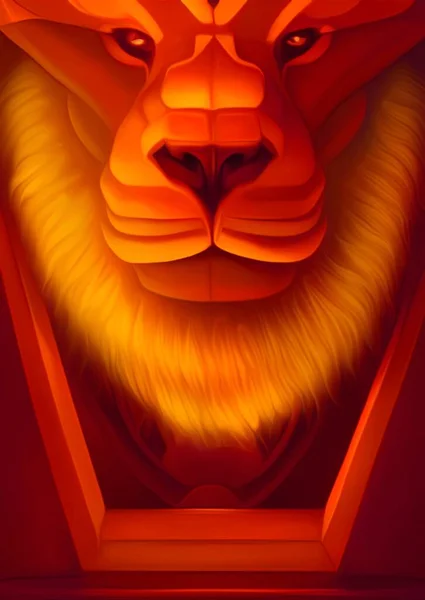Художественный Цвет Огненного Льва — стоковое фото