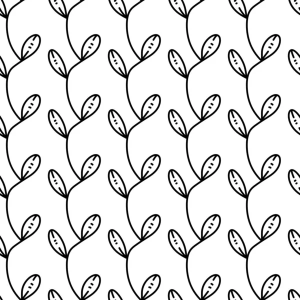 seamless pattern of ivy plant cartoon