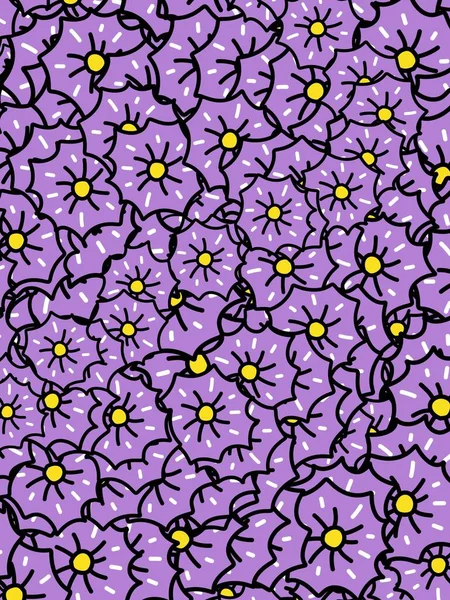 Kunst Schöne Blume Muster Hintergrund — Stockfoto