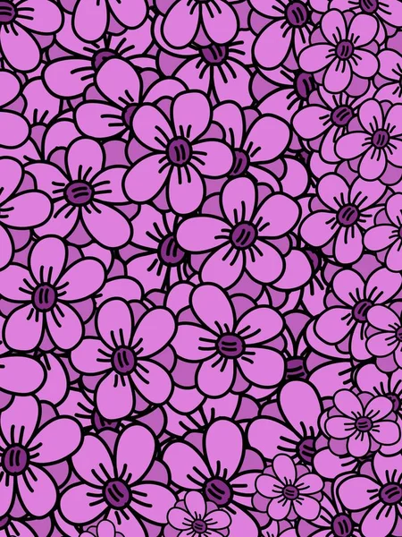 Çiçek Desenli Arkaplanın Güzel Rengi — Stok fotoğraf