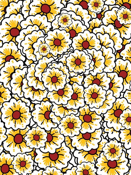 Sanat Güzel Çiçek Desenli Arka Plan — Stok fotoğraf