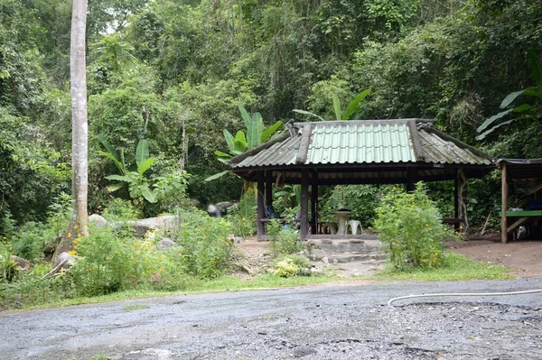 Casa Madeira Floresta — Fotografia de Stock