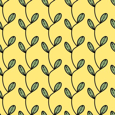 Sarmaşık yaprağı çizgi filminin kusursuz deseni