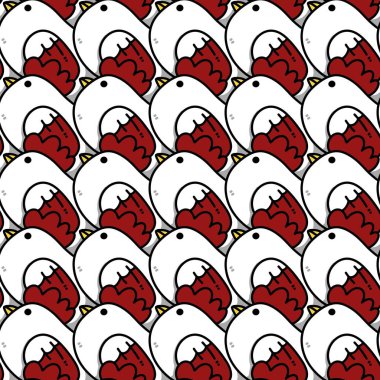 Tavuk çizgi filminin kusursuz deseni