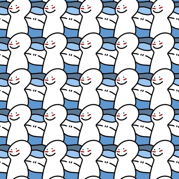 Seamless Pattern Cute Cartoon — Foto Stock