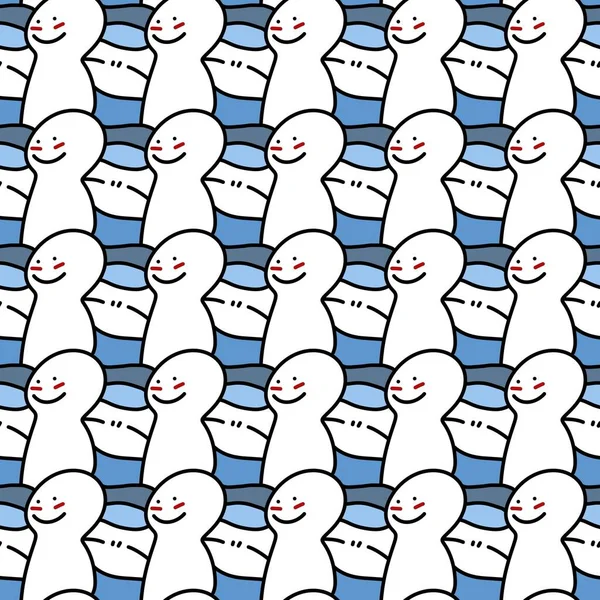 Seamless Pattern Cute Cartoon — 스톡 사진