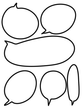 metin kutusu çizgi filminin siyah beyaz