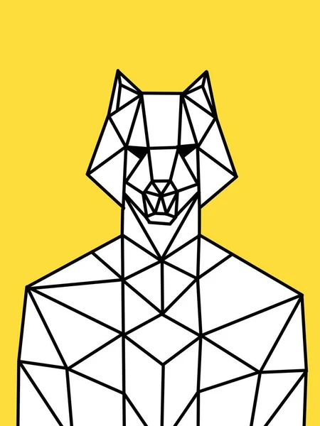 Illustration Ett Geometriskt Polygonalt Mönster — Stockfoto