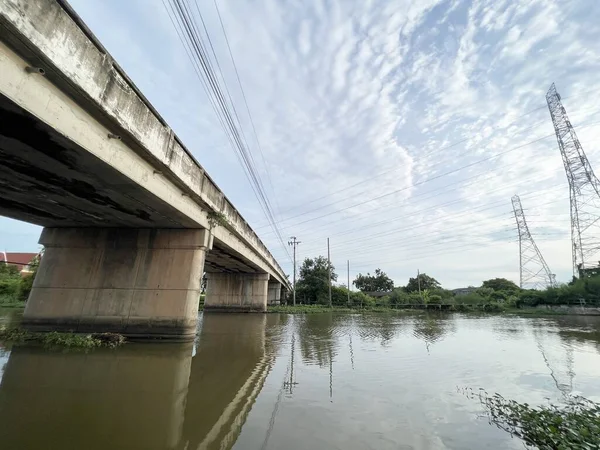 Canal Khlong Preng Chachoengsao Tailândia — Fotografia de Stock