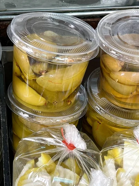 Close Pickled Fruit Market — Stock Photo, Image