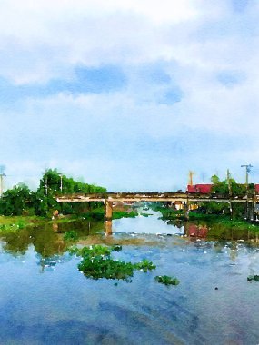 peyzaj arkaplanının sanat rengi