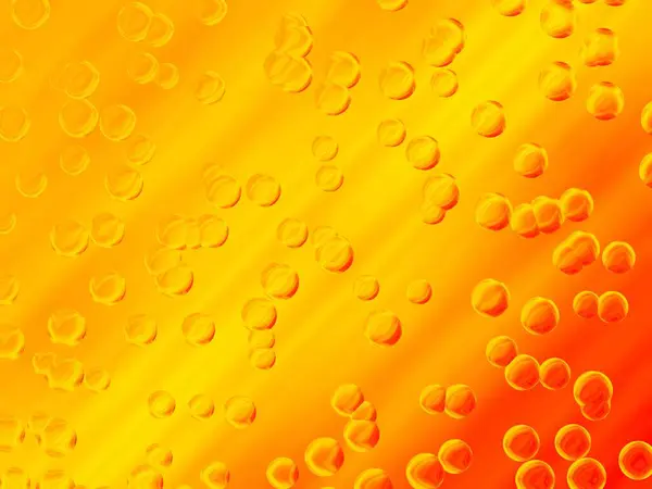 Żółte Pomarańczowe Kręgi Kolorowe Jasnym Tle — Zdjęcie stockowe