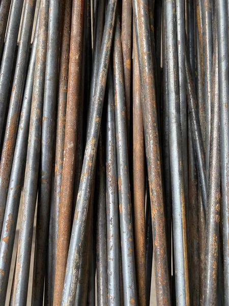 Close Old Rusty Metal Fence — Stock Photo, Image