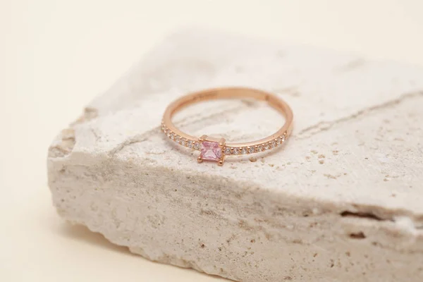 Still Life Jewelry Image Online Sale Diamond Ring Photo Can — Stock fotografie