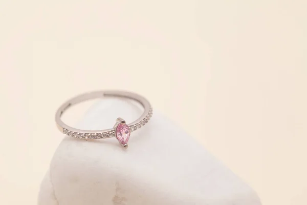 Still Life Jewelry Image Online Sale Diamond Ring Photo Can — Stok fotoğraf