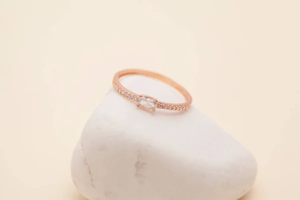 Still Life Jewelry Image Online Sale Diamond Ring Photo Can — Stock fotografie