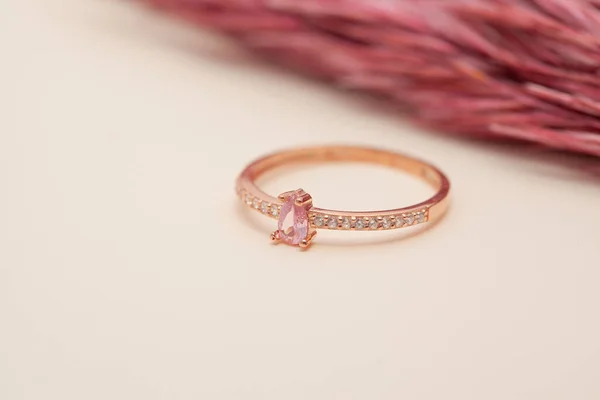 Still Life Jewelry Image Online Sale Diamond Ring Photo Can — Foto de Stock