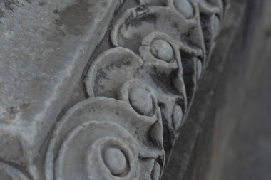Didyma, Aydın, Türkiye - 2592022: Antik Apollo şehrinden ayrıntılar.