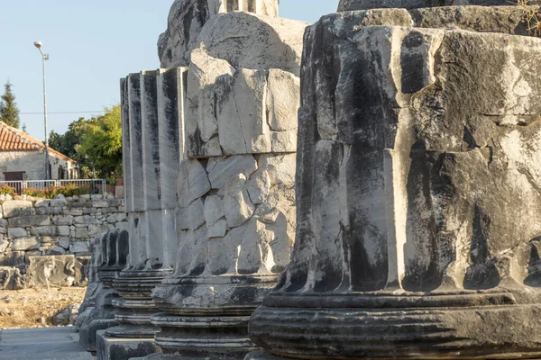 Didyma Aydin Turquia 2592022 Detalhes Cidade Antiga Apolo — Fotografia de Stock