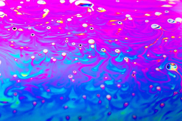 Красивая Психоделическая Абстракция Образованная Светом Поверхности Мыльного Пузыря — стоковое фото