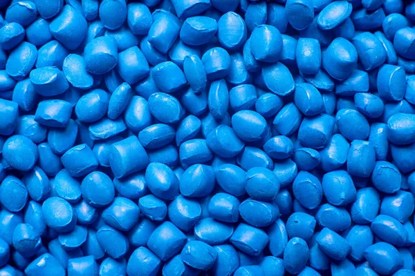 Blue Polymer Dye Granules Background Texture — Foto Stock