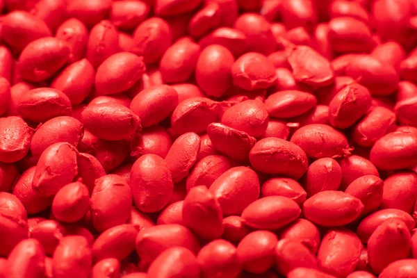 Pewarna Polimer Merah Pada Butiran Tekstur Latar Belakang — Stok Foto