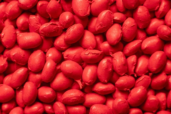 Colorante Polimerico Rosso Granuli Texture Sfondo — Foto Stock