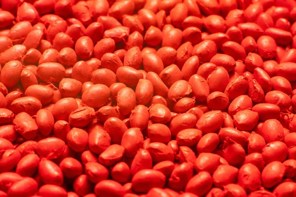 Красный Полимерный Краситель Гранулах Текстура Фона — стоковое фото