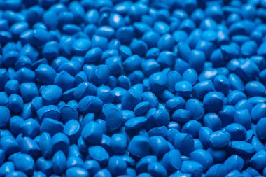 Granüllerde mavi polimer boya, arkaplan dokusu.