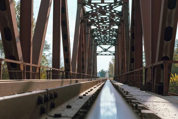 Railroad Bridge River — Foto de Stock